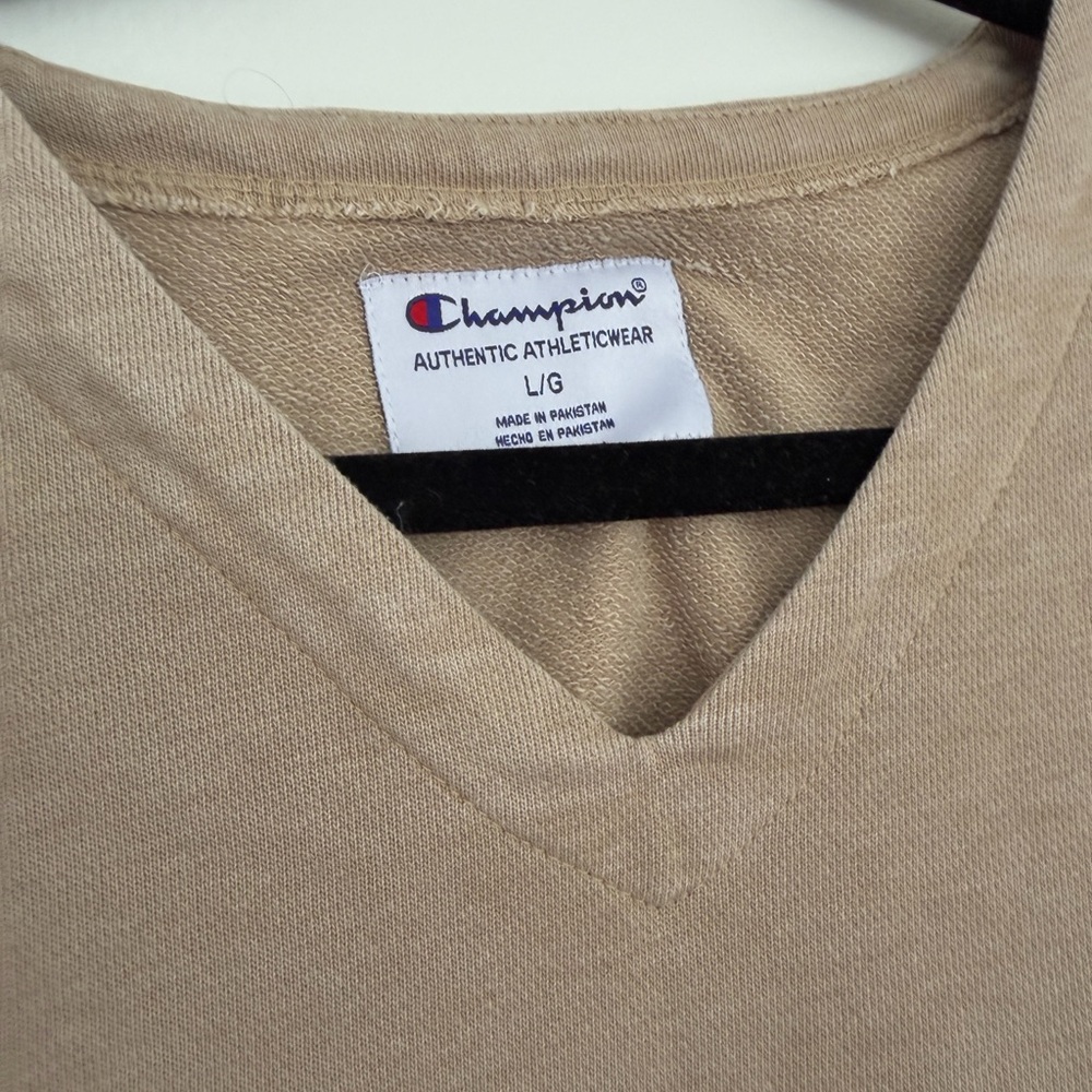 Champion Beige V-Neck Top - Picture 2 of 4